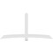 Ekena Millwork Bellingham Architectural Grade PVC Gable Bracket, 108"W x 54"H x 4"D x 6"F, 12/12 Pitch GBP108X54X0406BEL00 - alternate 5